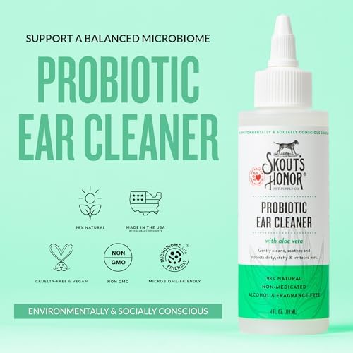 SKOUT'S HONOR Probiotic Dog Ear Cleaner, 4 oz, 2-Pack - Image 2