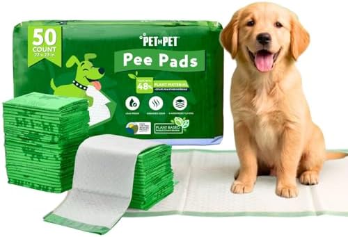 Pet N Pet Puppy Pads for Dogs, Pee and Training Pads, 22x23 in, 50 Count by PETNPET