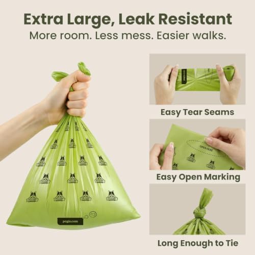 Pogi’s Dog Poop Bags – Leak-Proof & Extra Thick Pet Waste Bags (Fresh Scent, 60 Rolls, 900-Count) - Image 2
