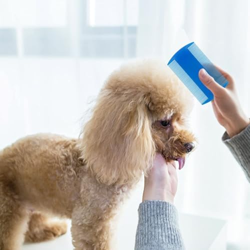 Double Sided Fine Tooth Comb for Adults Dog Cat Pet's Long, Short, Fine, Thick Hair(4 Pack) - Image 4