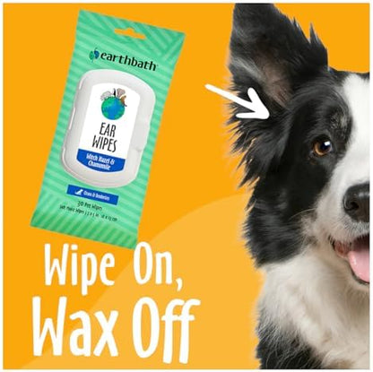 Earthbath Ear Wipes Witch Hazel & Chamomile 30 Wipes - Image 3