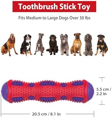 Gigwi Toothbrush Stick Dog Toy, Durable Chew Toy for Medium and Large Dog - Image 2
