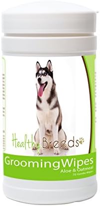 Healthy Breeds Siberian Husky Grooming Wipes 70 Count by HealthyBreeds