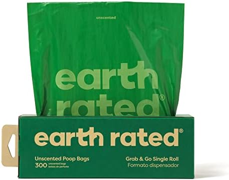 Earth Rated Dog Walking Essentials Bundle - Includes 300 Dog Waste Bags on Single Bulk Roll and 100 Dog Grooming Wipes, Unscented - Image 2