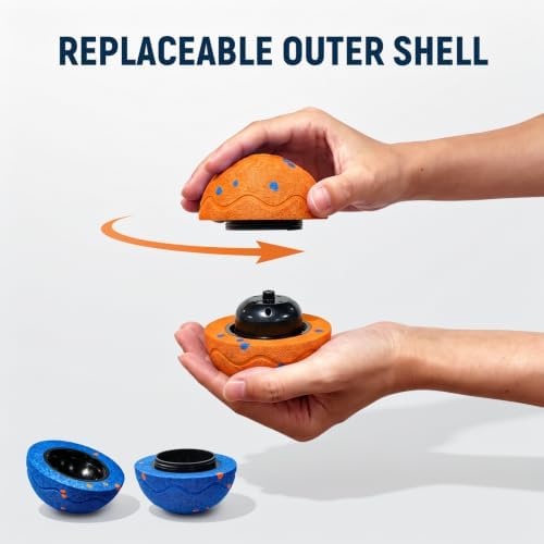 Interactive Dog Ball Toys - Automatic Moving, Bouncing Chew Toys, Wicked Balls with 3 Modes, E-TPU Vibrating Dog Ball for Small/Medium/Large Dogs, Birthday Gifts for Dogs(Orange) - Image 6