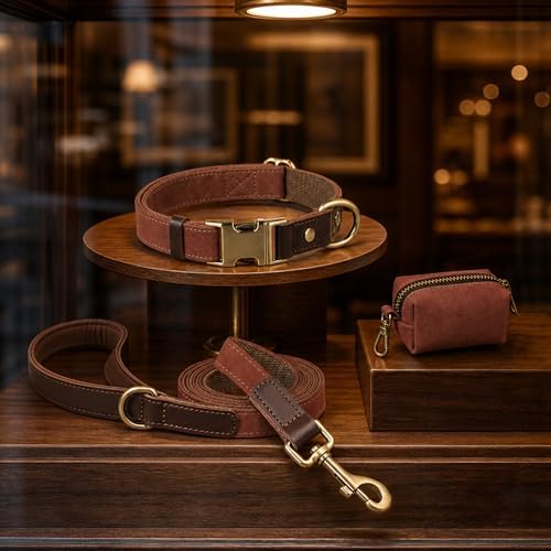 Didog PU Leather Dog Poop Bag Holder, Easy-Pull with Metal Clip, Brown - Image 6