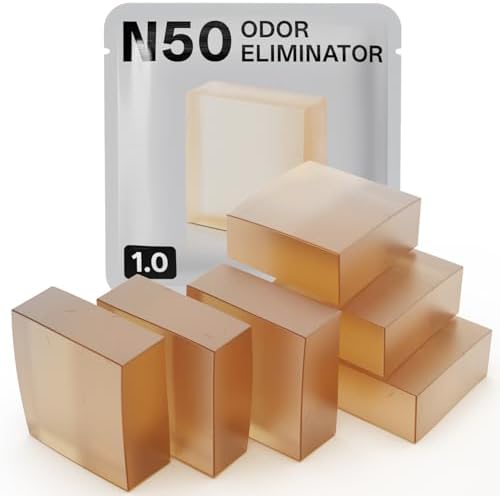 6 pack N50 Odor Eliminator 1.0, deodorizer control cat litter box by Waatoos