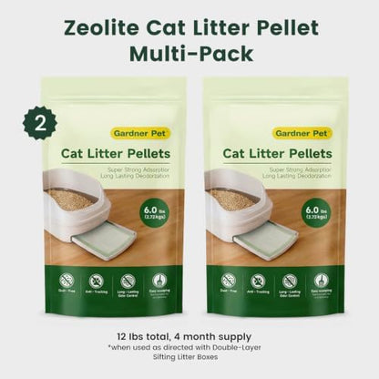 Gardner Pet Zeolite Cat Litter Pellets 12 Lbs (6 Lbs x 2 Pack) - Image 2