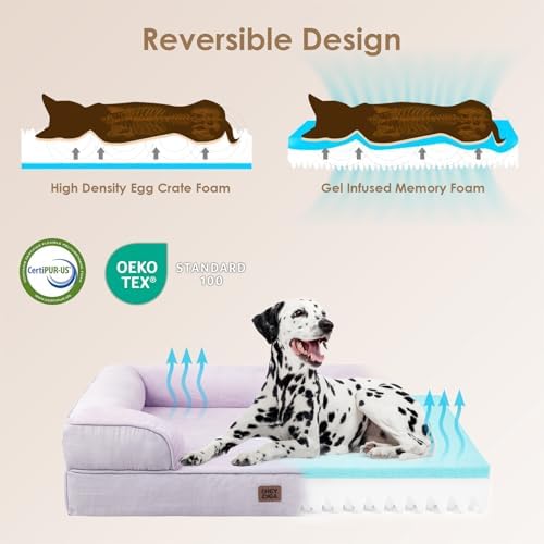 EHEYCIGA Orthopedic Extra Large Dog Bed, Waterproof Washable XL Pet Bed 44" - Image 4