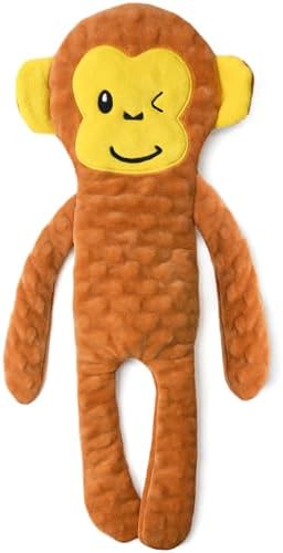 SHARLOVY No Stuffing Dog Toys Squeaky for Large Dogs, Crinkle Puppy Teething Toys to Keep Them Busy, Plush Interactive Doggie Long Lasting Chews for Aggressive Chewers by SHARLOVY