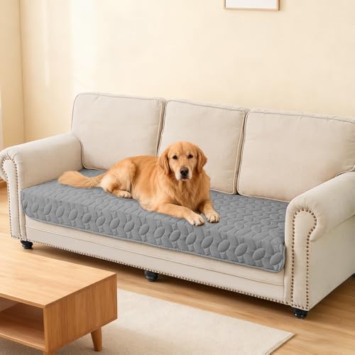 Ameritex Pet Bed Cover Dog Bed Blanket for Sofa and Furniture Waterproof New Pattern Design (30x70 Inch, Light Grey) - Image 6