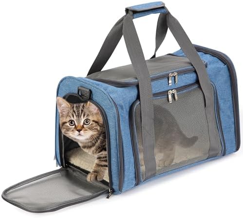 Mr. Pen- Pet Carrier, 17.5" x 11.2" x 11.5", Medium Size, Blue by MrPen