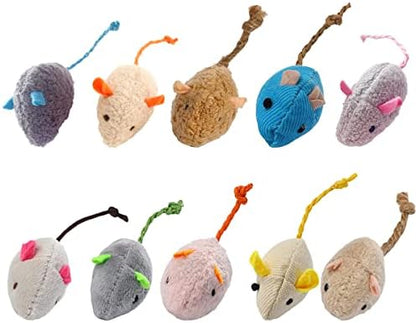 Catnip Toy, Cats Mouse Plush Cat Toys, Cat Mice & Animals Toys for Indoor Cats and Kittens, Cat Chew Toy for Exercise for Pet Cat Kitten Kitty (6 Packs) - Image 2