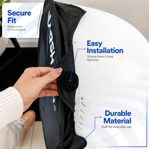 | Universal Self-Cleaning Cat Litter Box Cover – Odor Control | Dust Reduction & Privacy Shield | Allergen Barrier | Fits 21"-24" Round Opening | Disposable - Image 5