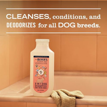 MRS. MEYER'S Clean Day 3 in 1 Dog Shampoo, White Peach Scent, 14oz - Image 4
