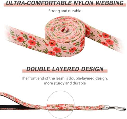 Hikiko 4FT Dog Leash Padded Double Handle with Designed Pattern - Image 2