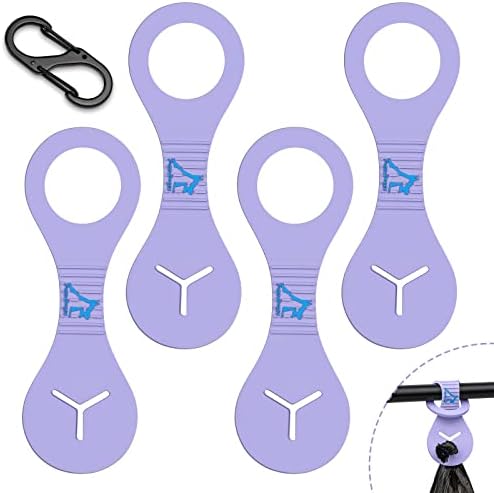 Dog Poop Bag Holder for Leash Waste Bag Carrier Dog Poop Bag Dispenser for Walking Running Bicycle Accessory 4 Pieces by PuppyDoggy