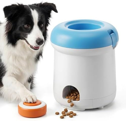 Automatic Dog Treat Dispenser, Button-Activated Interactive Dog Toy by Unknown
