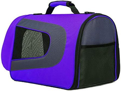 Pawer 18” x 11”x 11” Soft-Sided Foldable Airline Approved Pet Carrier for Cat, Puppy and Small Dog, Washable 600D Oxford Fabric, with Handle and Strap for Carry, Multiple Colors Available - Image 6