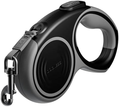 DOGNESS 16.4 Ft Heavy Duty Retractable Dog Leash 110 lbs (Titanium Grey) by DOGNESS