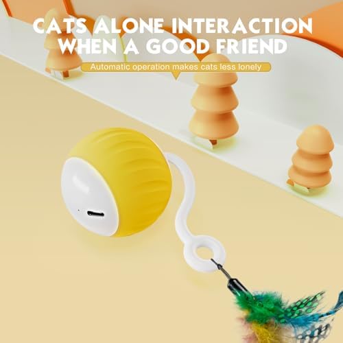 Upgraded 2.36 Inch Large Cat Toy With Touch&Voice Activation for Indoor Cat - Image 5