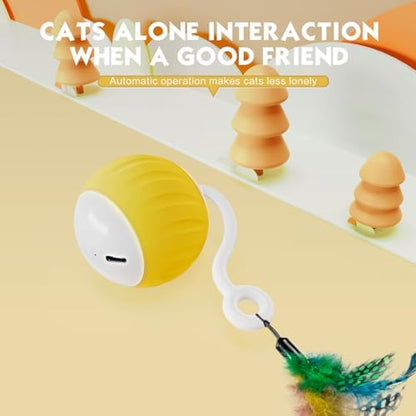 Upgraded 2.36 Inch Large Cat Toy With Touch&Voice Activation for Indoor Cat - Image 5