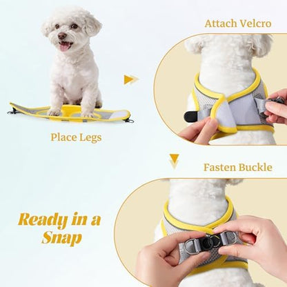 No Pull Dog Puppy Harness and Leash Set Reflective Mesh Vest Small - Image 4