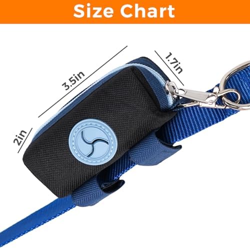 Dog Poop Bag Holder for Leash, Large-Capacity Canvas Pouch, Black - Image 6
