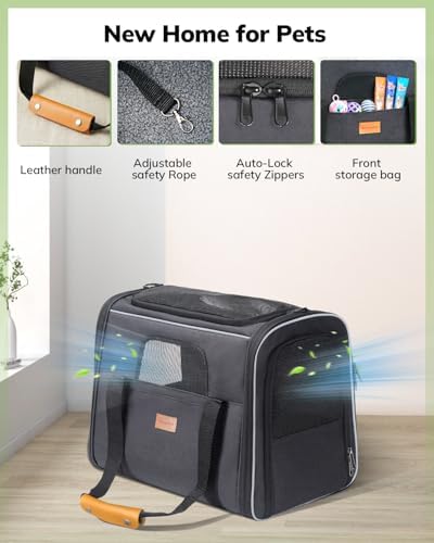 Morpilot Cat Carrier Soft for Large Medium Cats and Puppy up to 20lbs - Image 5