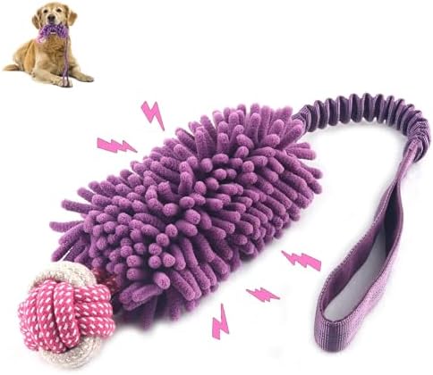 wodoca Dog Tug Toys for Aggressive Chewers, Interactive Dog Rope Toy, Tug of War Toys, Puppy Chew Toys Rope with Strong Squeak, Knots Cotton for Teeth Cleaning, Training Medium, Large Dogs by wodoca