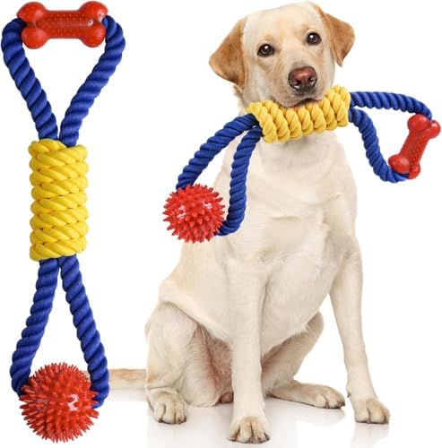 Aitmexcn Dog Rope Toy, Interactive Tug of War Toy for Medium and Large Dogs by Aitmexcn