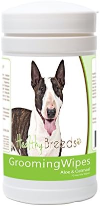 Healthy Breeds Miniature Bull Terrier Grooming Wipes 70 Count by HealthyBreeds