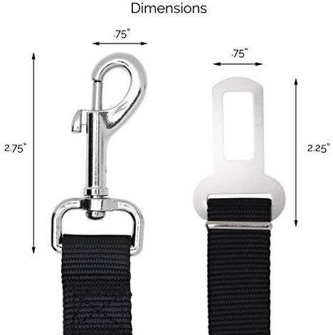 Dog Seat Belt Pet Dog Cat Car Seatbelt Safety Tether - 2 Pack - Adjustable Harness Belts Pet Leash - Heavy Duty Nylon Seatbelts - Universal Fit Cars Truck SUV - Image 7