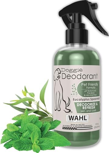 Wahl USA Pet Deodorant Spray for Dogs, Eucalyptus Spearmint, 8 oz by Wahl