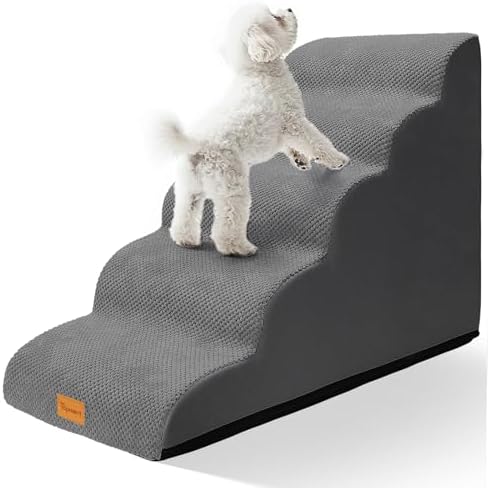 Topmart Dog Stairs for Small Dogs, 5-Step,22.5”H by Topmart