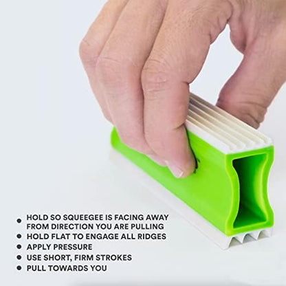 FurDozer Pet Hair Remover & Auto Detailing Tools - Cat & Dog Hair Remover for Carpets, Car Interiors, Couches, Bedding, & Pet Furniture (Green, X3 MEGA - 10" Long) - Image 5
