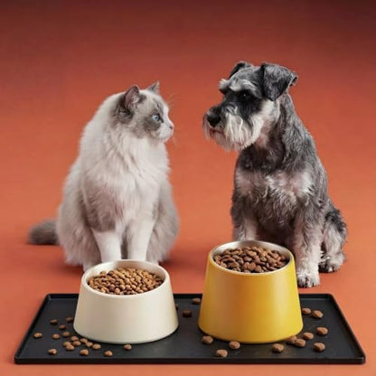 Waterproof Silicone Pet Feeding Mat, Dog Cat Food Water Bowl, Raised Edge - Image 5