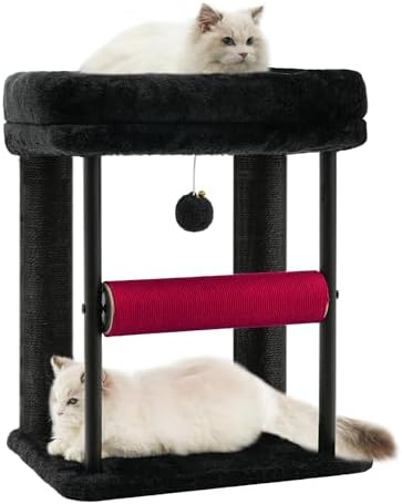 Hey-brother Cat Tree, Sturdy Tower with Sisal-Wrapped Columns, MPJ010SBR by Hey-brother