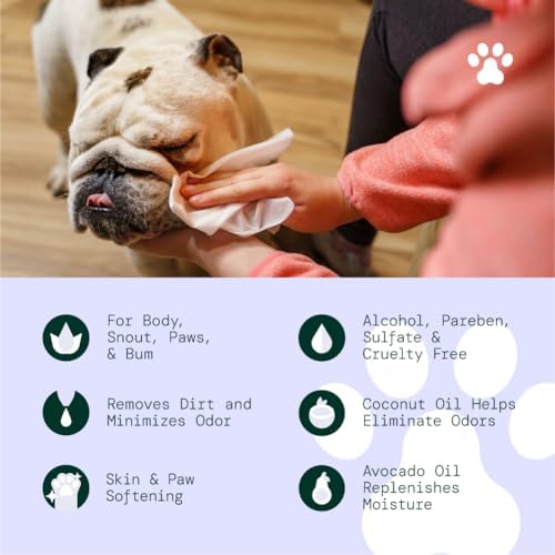 ALŌH Hypoallergenic Multi-Purpose Pet Wipes, All-Natural & Unscented - Image 3