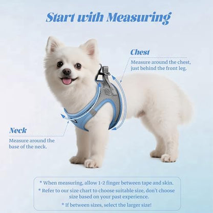 No Pull Dog Puppy Harness and Leash Set Reflective Mesh Vest X-Small - Image 2