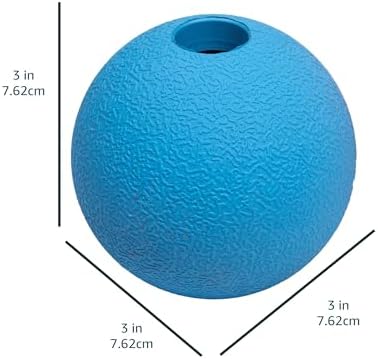 Amazon Basics Interactive Bouncy Durable Rubber Dog Toy Balls, 3 inch, Blue, Orange, Pack of 2 - Image 6