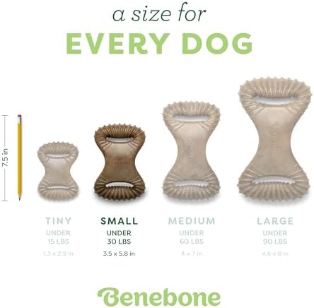Benebone Dental Dog Chew Toy for Aggressive Chewers, Real Chicken, Small - Image 4