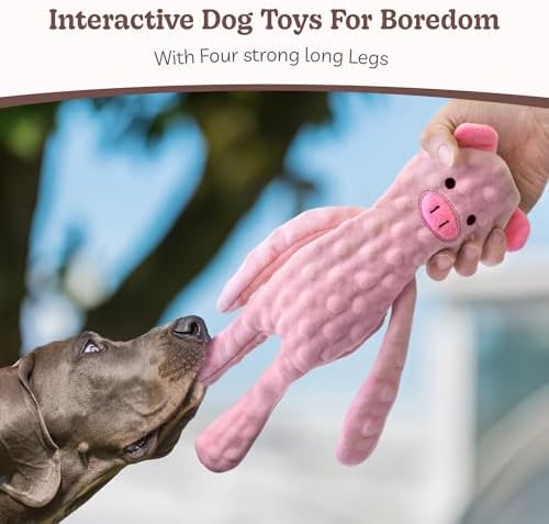 SHARLOVY No Stuffing Dog Toys 5 Pack, Crinkle Interactive Dogs Toy for Boredom, Puppy Toys for Teething to Keep Them Busy, Cute Squeaky Dogs Toy for Small, Medium, and Large Breed - Image 2
