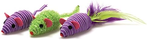 OurPet's Three Twined Mice Catnip Toys for Indoor Cats by OurPets