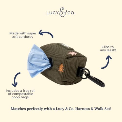 Lucy & Co. Take a Hike Corduroy Poop Bag Holder - Image 3