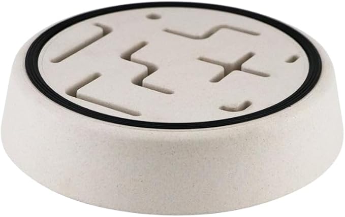 Sustainable Dog Slow Feeder Bowl – 27.7 OZ (820 ML) | Eco-Friendly Material, Dishwasher Safe | Suitable for Dry and Wet Food | Durable and Easy to Clean | Off White