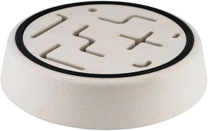 Sustainable Dog Slow Feeder Bowl – 27.7 OZ (820 ML) | Eco-Friendly Material, Dishwasher Safe | Suitable for Dry and Wet Food | Durable and Easy to Clean | Off White