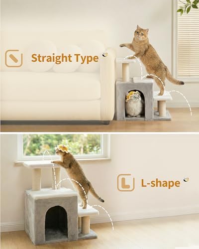 Aechonow 3-in-1 Cat Stairs for High Bed Couch, Multifunctional - Image 3