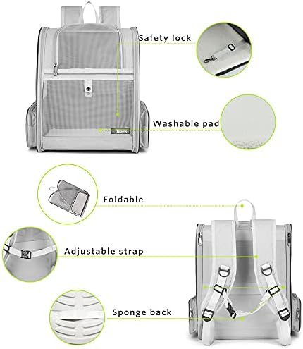 Texsens Innovative Traveler Bubble Backpack Pet Carriers for Cats and Dogs - Image 4