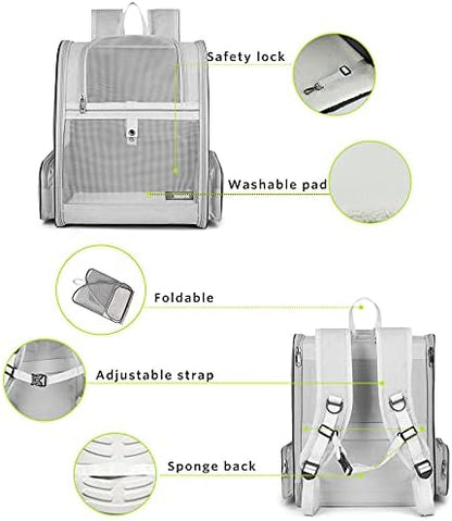 Texsens Innovative Traveler Bubble Backpack Pet Carriers for Cats and Dogs - Image 4